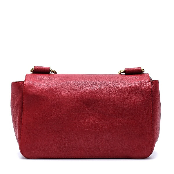 Chloe - Bordeaux Leather Medium Elsie Shoulder Bag 